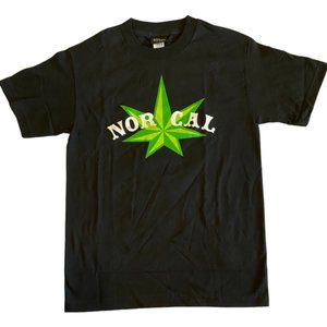 NOR CAL Green Star Skateboard Tee - Black [S]